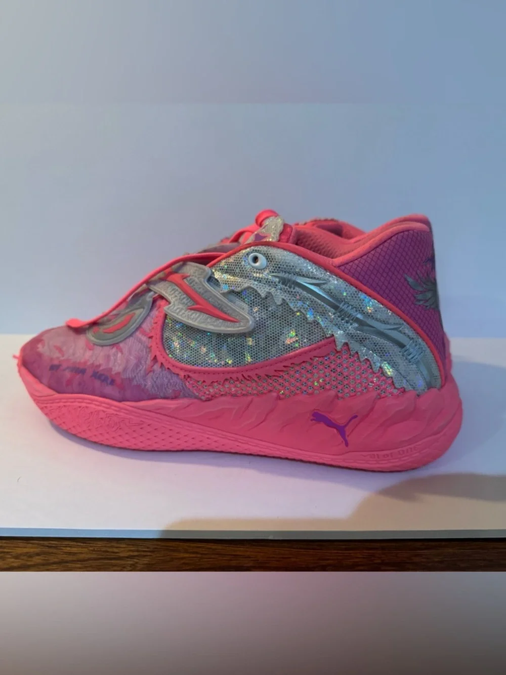 Puma Lamelo ball MB.05 world tour shoes pink purple size 11